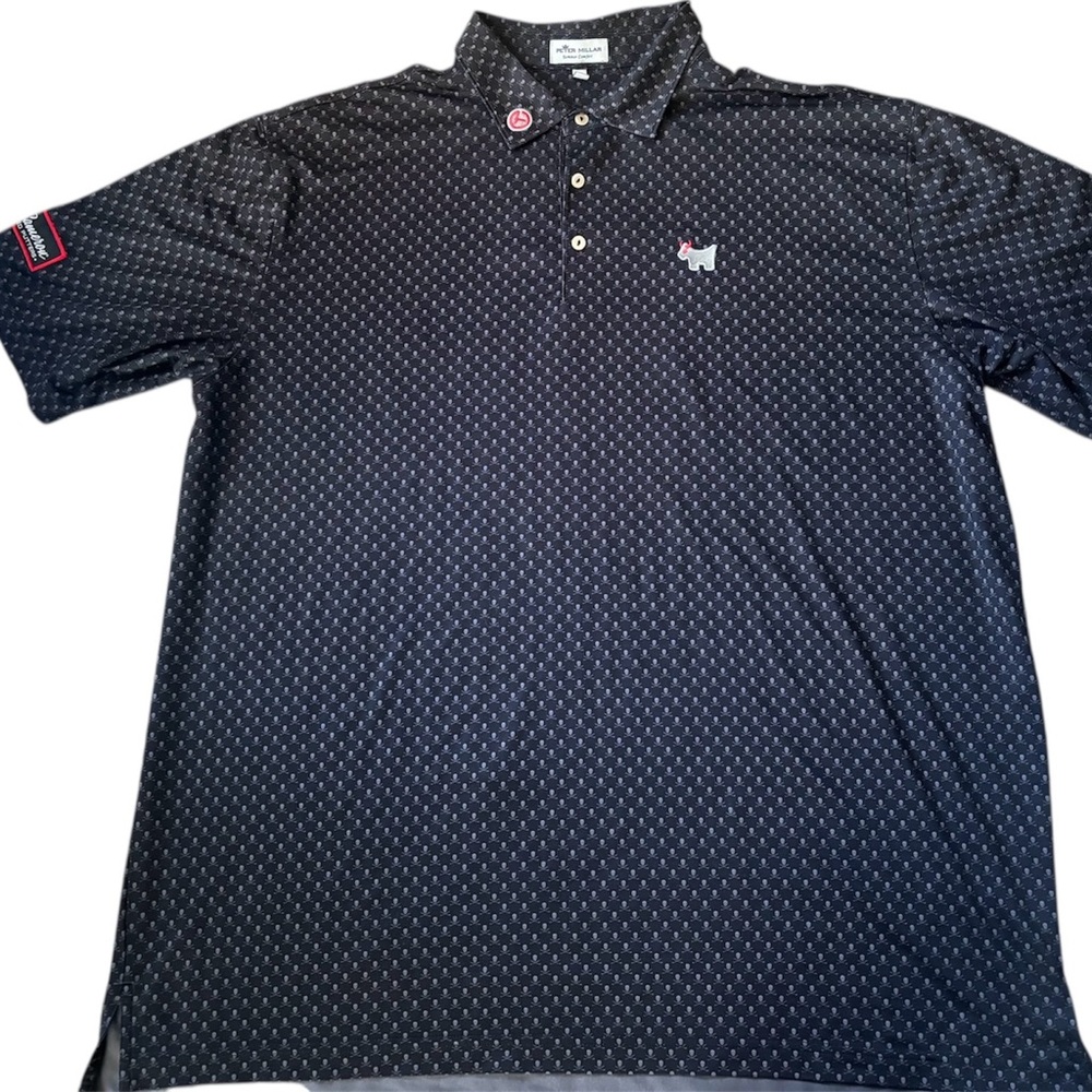 SCOTTY CAMERON GALLERY Circle T Summer Comfort Wild Bull Skulls Polo XXL Black - Picture 3 of 3